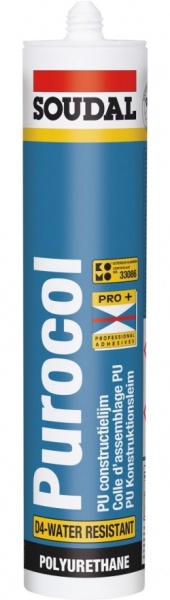 Soudal Purocol клей бесцветный конструкционный