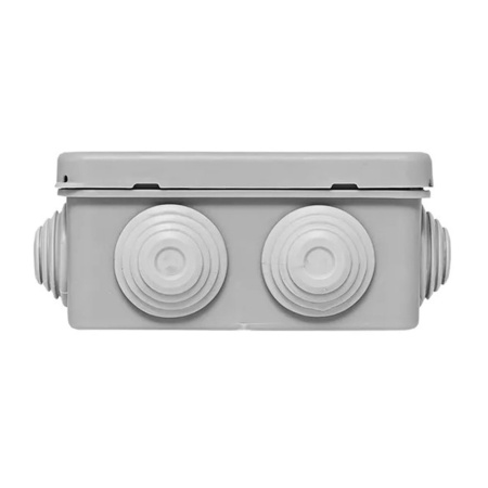 Картинка Коробка распределительная КМР-030-031 прямого монтажа 85х85х40 8 ввод Серая IP55 EKF