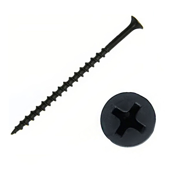 Картинка Саморез 4.8х90 мм Крупный шаг оксид