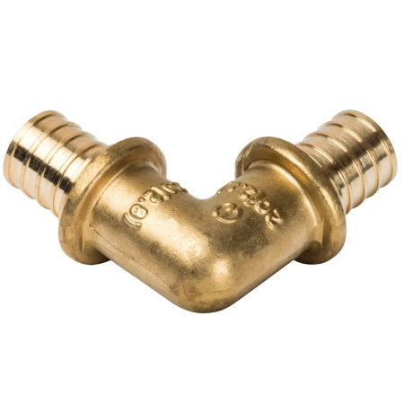 Картинка Уголок 20 мм 90° латунь аксиальный STOUT