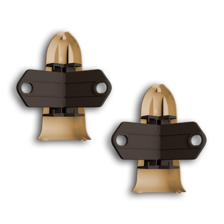 Картинка Угол наружный с крепежом для плинтуса Идеал Классик К-П70 Дуб коньячный 206