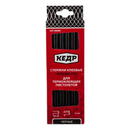Картинка Стержни клеевые 11,2х200 мм Черный Кедр