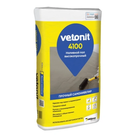 Высокопрочный наливной пол 20 кг 2-30 мм Vetonit 4100