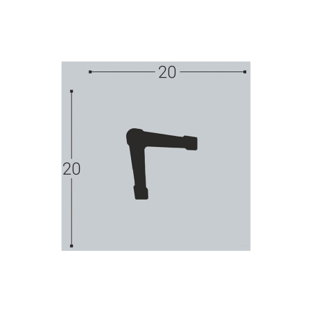 Картинка Угол XPS У1 20/20 2 м Bello Deco