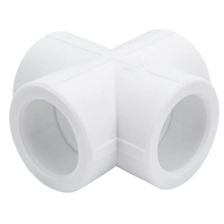 Картинка Крестовина 32 мм полипропиленовая PPR Белая Valfex