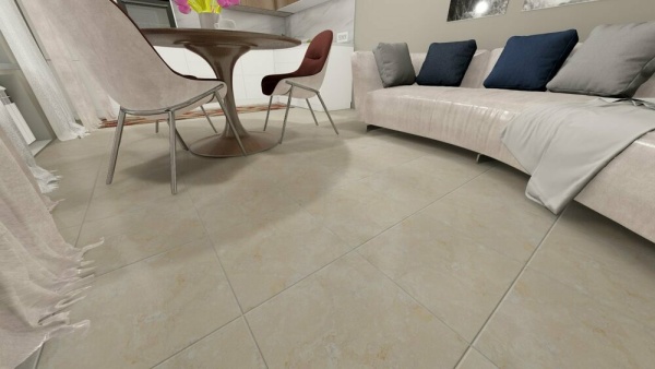 Картинка Керамогранит Unitile Damask 400х400х8 мм Бежевый