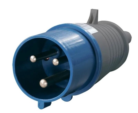 Вилка переносная IEK 32А 2Р+Е IP44 PSR01-032-3