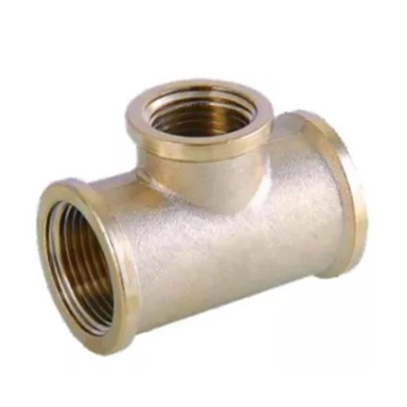 Тройник ВР-ВР-ВР 1/2" х 3/4" х 1/2" латунный переходной VALFEX