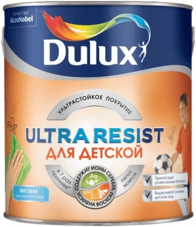 Краска Dulux Ultra Resist Для детской 2,5 л.