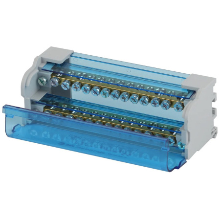 Картинка Шина на DIN-рейку NO-224-14 в корпусе Кросс-модуль ШНК 2х15 L+PEN ERA