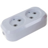 Колодка удлинителя 2 местная без заземления АБС-пластик UNIVersal E202