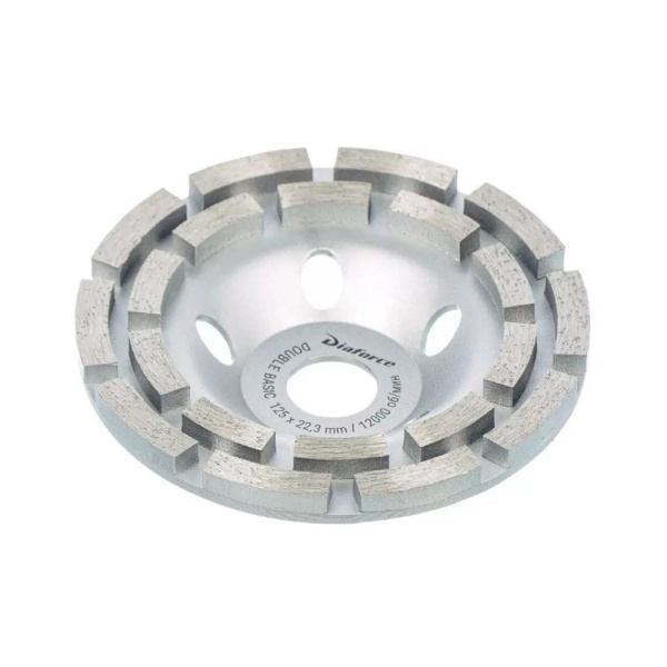 Картинка Чашка алмазная двухрядная 125 мм Diaforce Double Basic