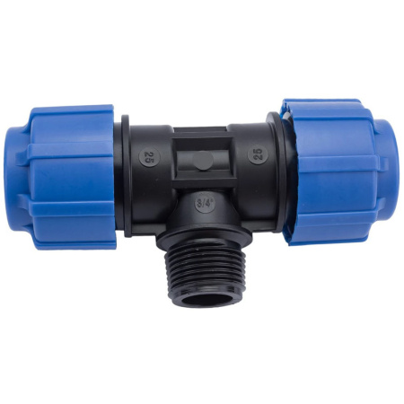 Картинка Тройник ПНД резьба наружная 25х3/4х25