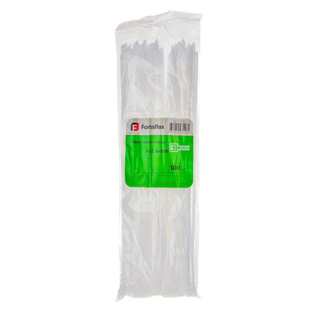 Картинка Стяжка нейлоновая КСС 8x500 мм Белые КВТ Fortisflex
