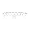 Картинка Доска террасная ДПК П7 153х28х6000 мм Венге Deckron Classic