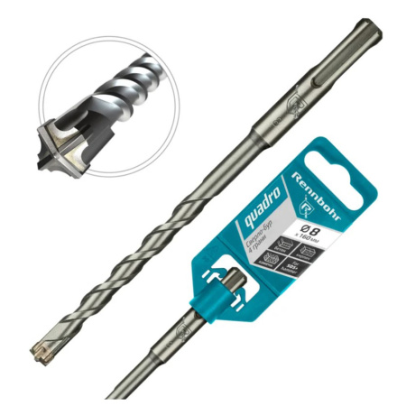 Картинка Бур 8х160 мм SDS plus 4 грани Rennbohr