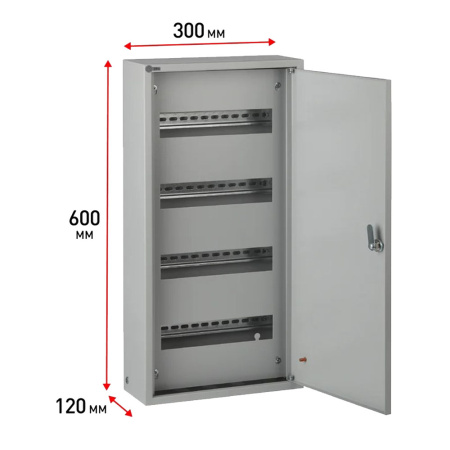 Картинка Корпус металлический ЩРН-48з-1 76 IP31 У2 600х300х120 мм ЭРА