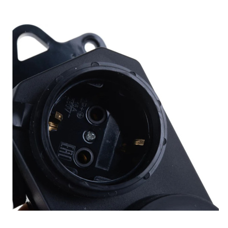 Картинка Колодка Каучук 3-ая с заглушками 2P+PE IP44 9323 IN HOME