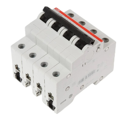 Картинка Автоматический выключатель 4п SH204 С 63А 4,5кА ABB