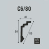 Картинка Плинтус потолочный Bello-Deco С6/80 длина 2 м