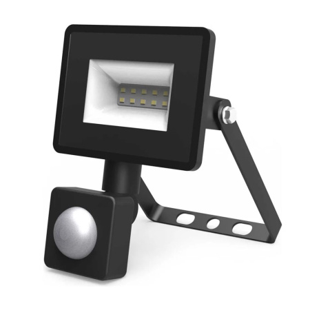 Прожектор светодиодный с датчиком движения ДО 10 Вт 6500К 950Лм IP65 Elementary-S GAUSS Прожектор светодиодный с датчиком движения ДО 10 Вт 6500К 950Лм IP65 Elementary-S GAUSS