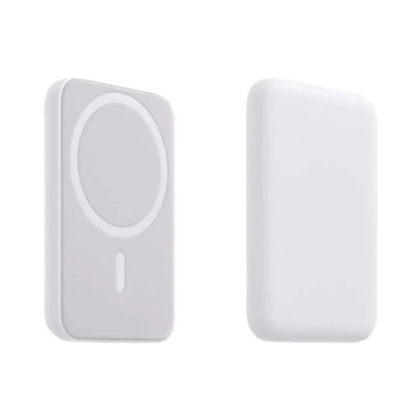 Картинка Портативное беспроводное зарядное устройство Power Bank 5000 mAh MagSafe Белое