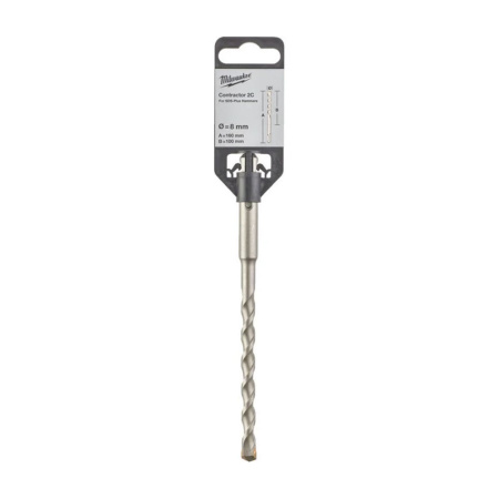 Картинка Бур 8х160 мм SDS-plus 2 грани CONTRACTOR Milwaukee