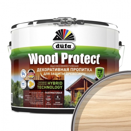 Пропитка декоративная для дерева Dufa Wood Protect Бесцветная 10 л