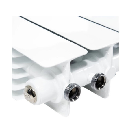 Картинка Радиатор биметаллический 500х100 10 секций нижнее правое подключение MONOLIT VENTIL RIFAR