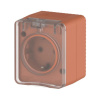 Розетка 1-местная IP54 16А 250B Терракотовый Systeme Electric ATLASDESIGN Profi54
