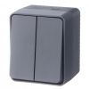 Выключатель двухклавишный Systeme Electric AtlasDesign Profi IP54 10 АХ Антрацит ATN544051 Выключатель двухклавишный Systeme Electric AtlasDesign Profi IP54 10 АХ Антрацит ATN544051