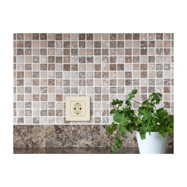 Картинка Розетка с заземлением Слоновая кость Legrand INSPIRIA