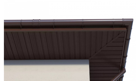 Картинка Софит частично перфорированный ТЕХНОНИКОЛЬ Оптима Каштан 3 м