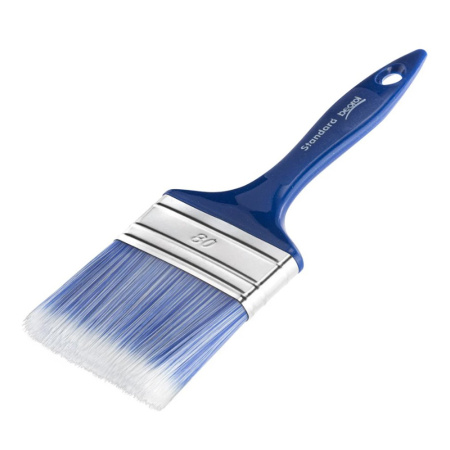 Картинка  Кисть плоская Акрил стандарт 80 мм синяя BEOROL