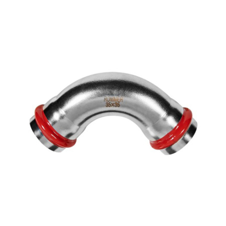 Картинка Угольник Впр-Впр Ø 35 мм 90° Нержавеющая сталь пресс ROMMER