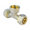 Картинка Тройник обжимной переходной для труб металлопласт 26x3/4"х26 ВР Valfex