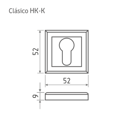 Картинка Накладка под ключ НК-К График НОРА-М