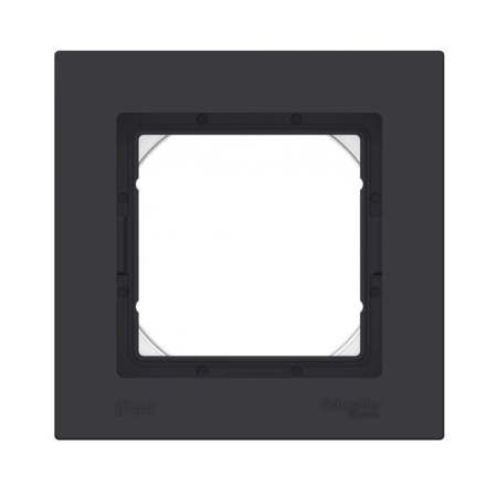 Картинка Рамка 1 пост IP44 Карбон Systeme Electric ATLASDESIGN AQUA