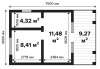Картинка Гостевой дом 34 Стандарт 4,9х7,5 м