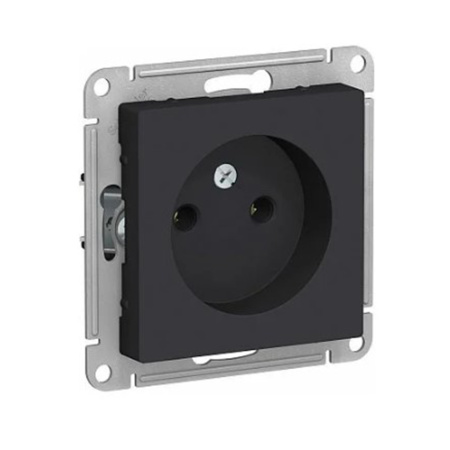 Изображение Розетка без заземления Карбон System electric ATLASDESIGN Картинка Розетка без заземления Карбон System electric ATLASDESIGN