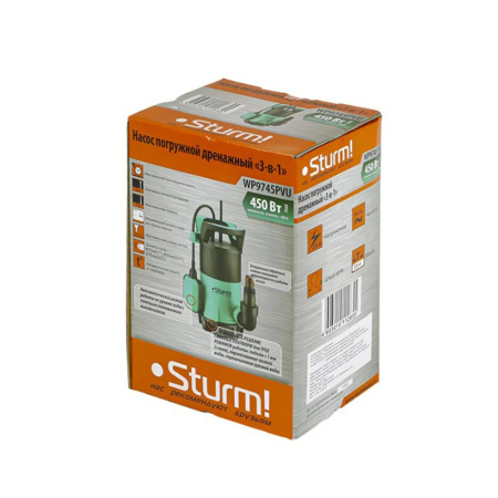 Картинка Насос дренажный Sturm 3в1 WP9745PVU