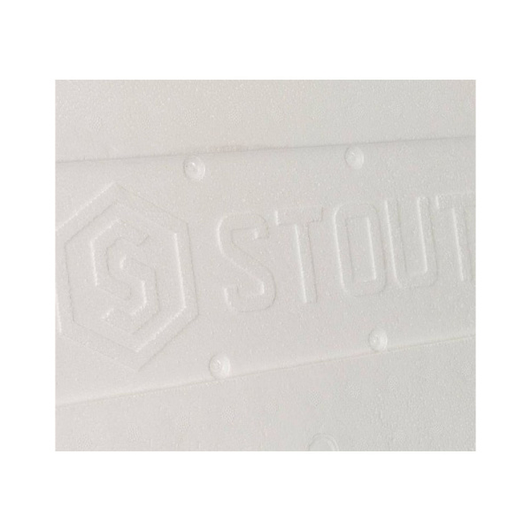 Картинка Мат для теплого пола с бобышками Черный теплоизоляция 1100х800х39 STOUT