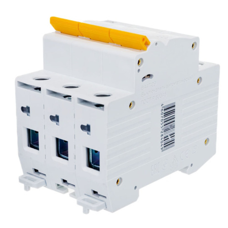 Картинка Выключатель автоматический трёхполюсный 20А С ВА47-29 4.5кА IEK