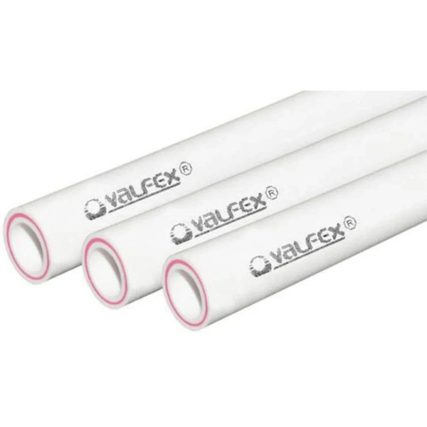 Картинка Труба ПП Valfex 32 х 5.4 SDR 6 PN 25 PPR армированная стекловолокном Белая хлыст 2 м