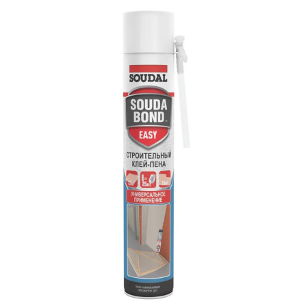 Клей -пена полиуретановый 750 мл с трубкой SOUDAL Easy Soudabond