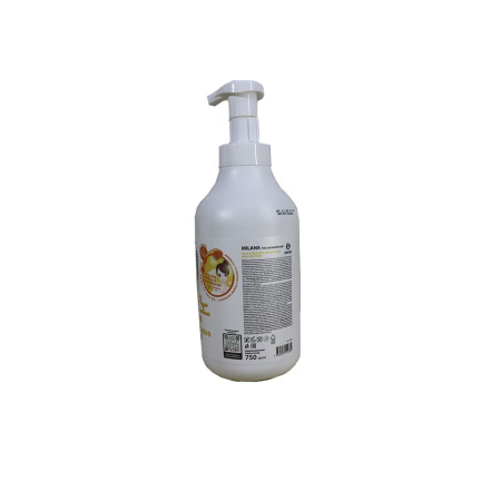 Картинка Гель пенка для душа МИЛАНА с ананасами 750 мл