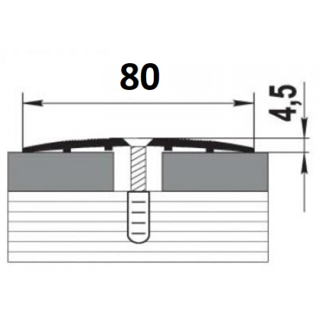 Картинка Порог стыковочный ПС-18 R088 Орех 0,9 м