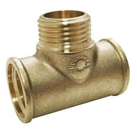 Тройник ВР-НР-ВР 3/4" х 1/2" х 1/2" латунный переходной VALFEX