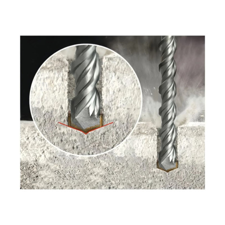 Картинка Бур 25х410 мм 2 грани SDS-PLUS RENNBOHR Basic