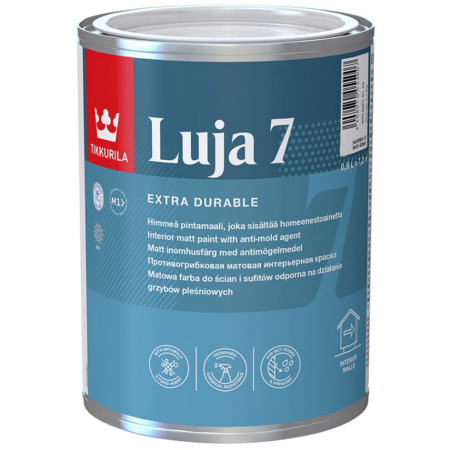 Краска матовая 0,9 л база С Tikkurila Luja 7